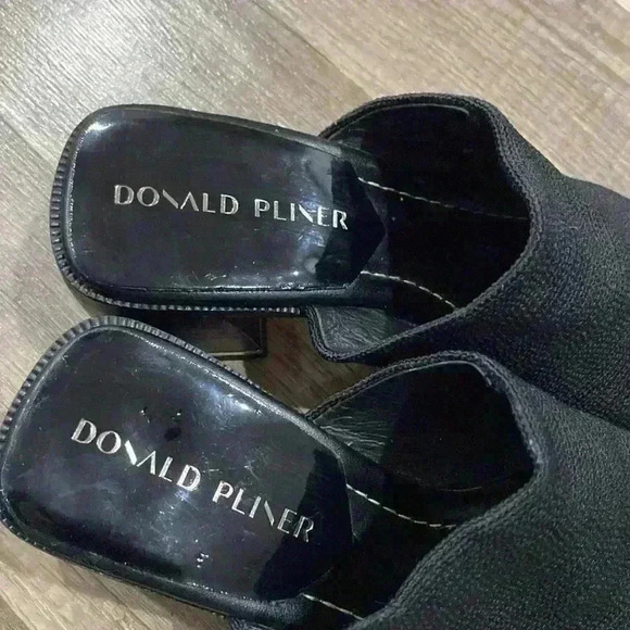 Donald Pliner Women’s Haze Black Mule Block Heel Sandal Size 7 - Picture 6 of 15